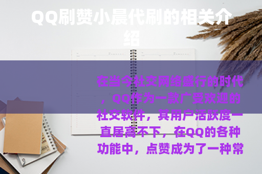 QQ刷赞小晨代刷的相关介绍