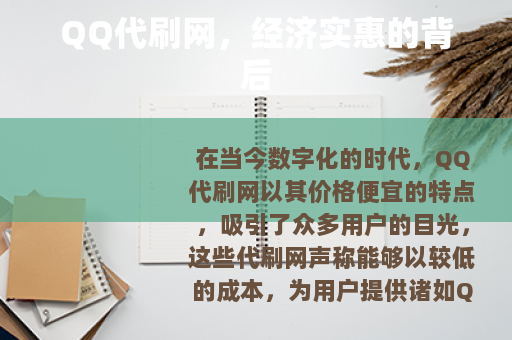 QQ代刷网，经济实惠的背后