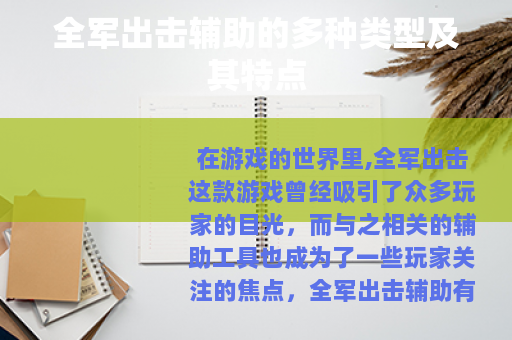 全军出击辅助的多种类型及其特点