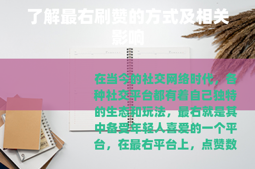 了解最右刷赞的方式及相关影响