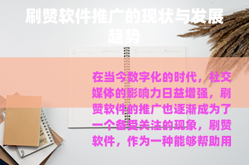 刷赞软件推广的现状与发展趋势