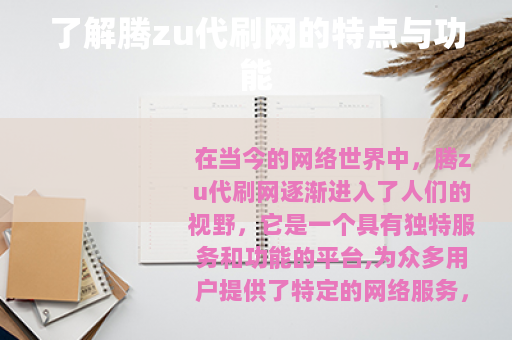 了解腾zu代刷网的特点与功能