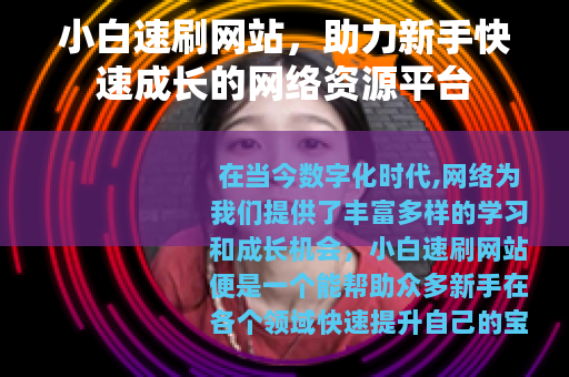 小白速刷网站，助力新手快速成长的网络资源平台