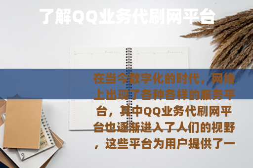 了解QQ业务代刷网平台