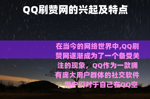 QQ刷赞网的兴起及特点