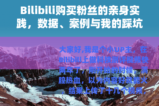 Bilibili购买粉丝的亲身实践，数据、案例与我的踩坑故事