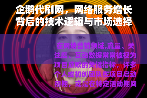 企鹅代刷网，网络服务增长背后的技术逻辑与市场选择