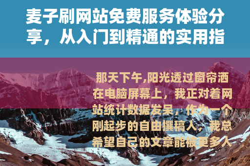 麦子刷网站免费服务体验分享，从入门到精通的实用指南