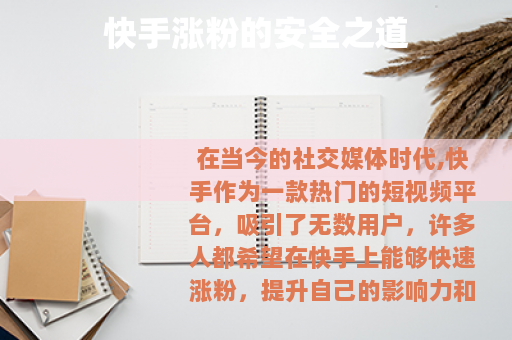 快手涨粉的安全之道