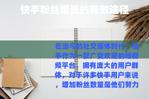 快手粉丝增长的有效途径